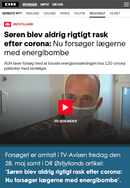 Nyhedsartikel foretaget af Danmarks radio om senfølger. 
