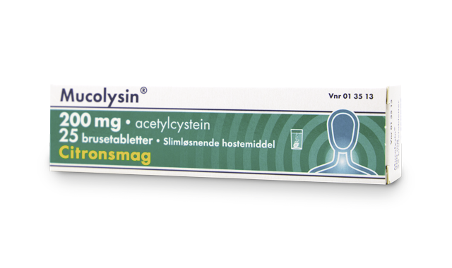 Mod sejt slim i luftvejene Æske med 25 brusetabletter a 200 mg acetylcystein samt hjælpestoffer